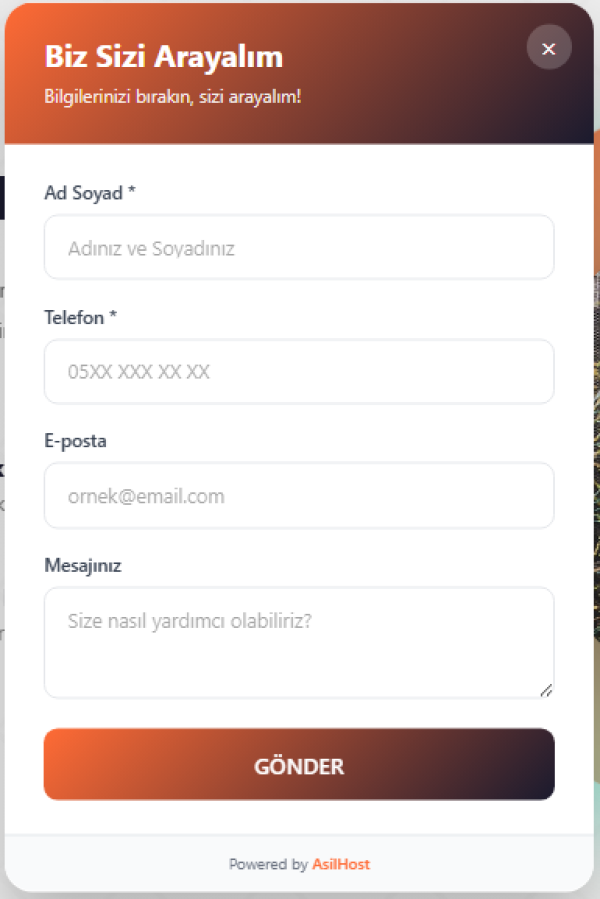 Wisecp Biz Sizi Arayalım Modülü
