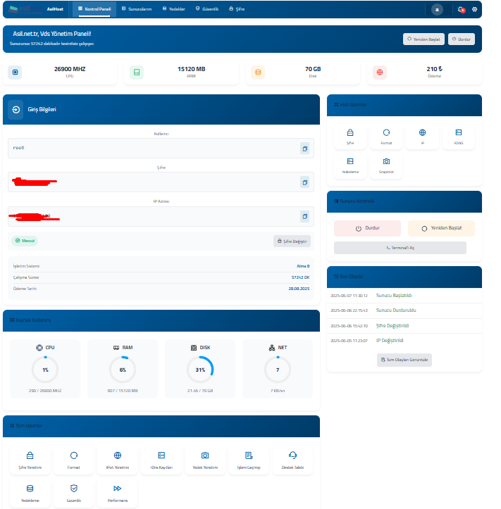 DiyoVM | Wisecp- Whmcs modül Tasarim